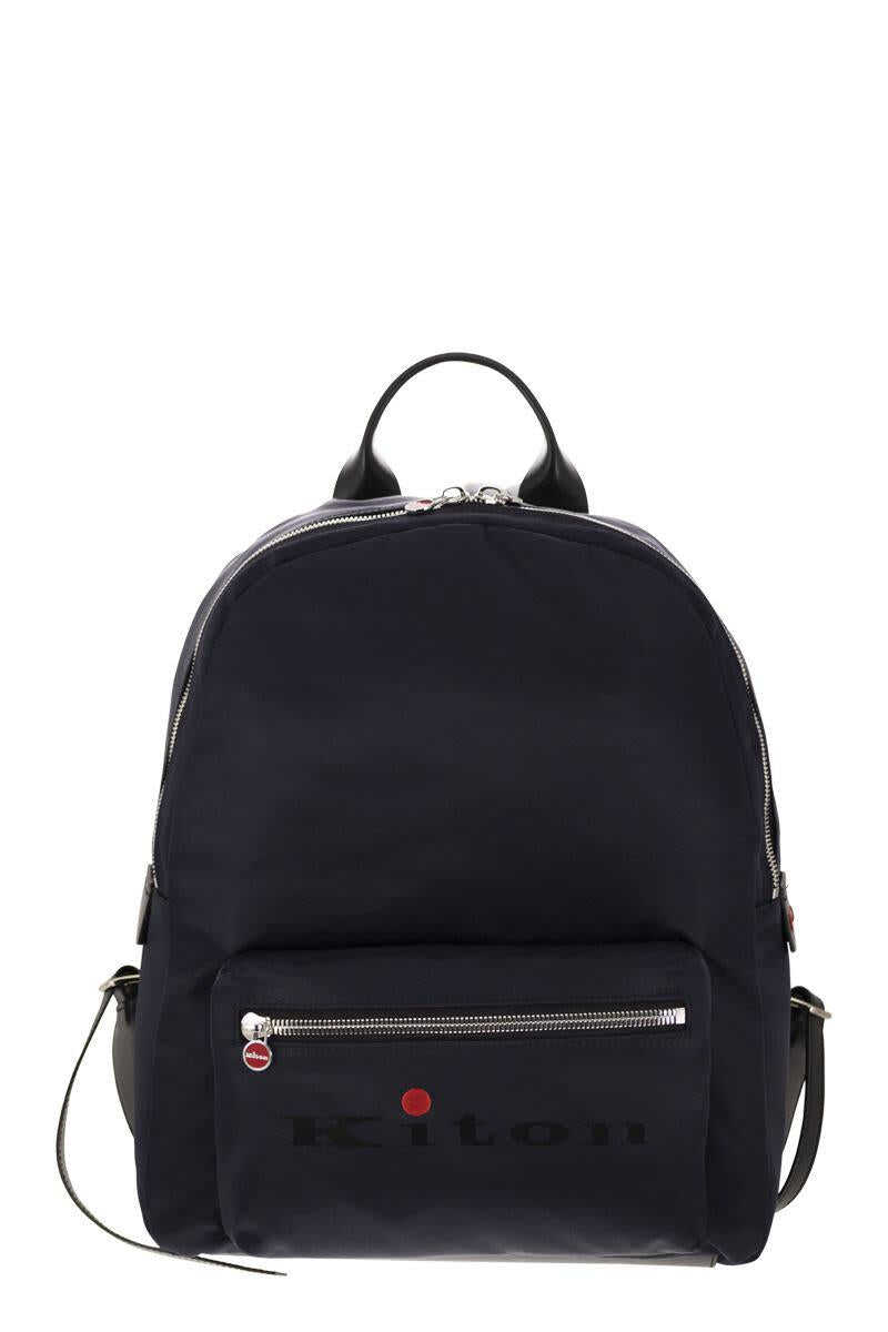 KITON KITON Backpack with Logo BLUE