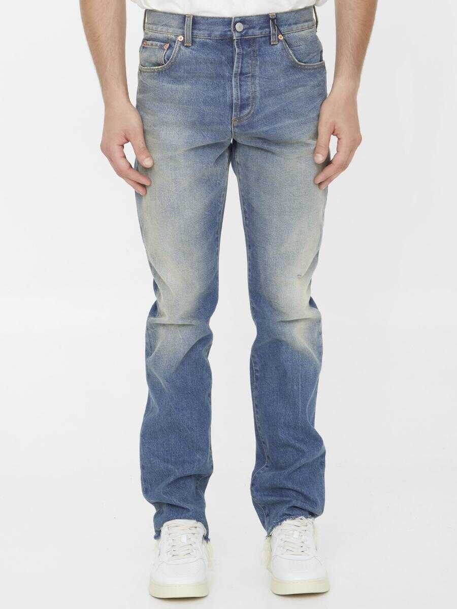 Gucci Délavé denim jeans BLUE