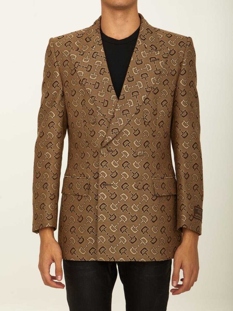 Gucci Maxi Horsebit jacket BEIGE