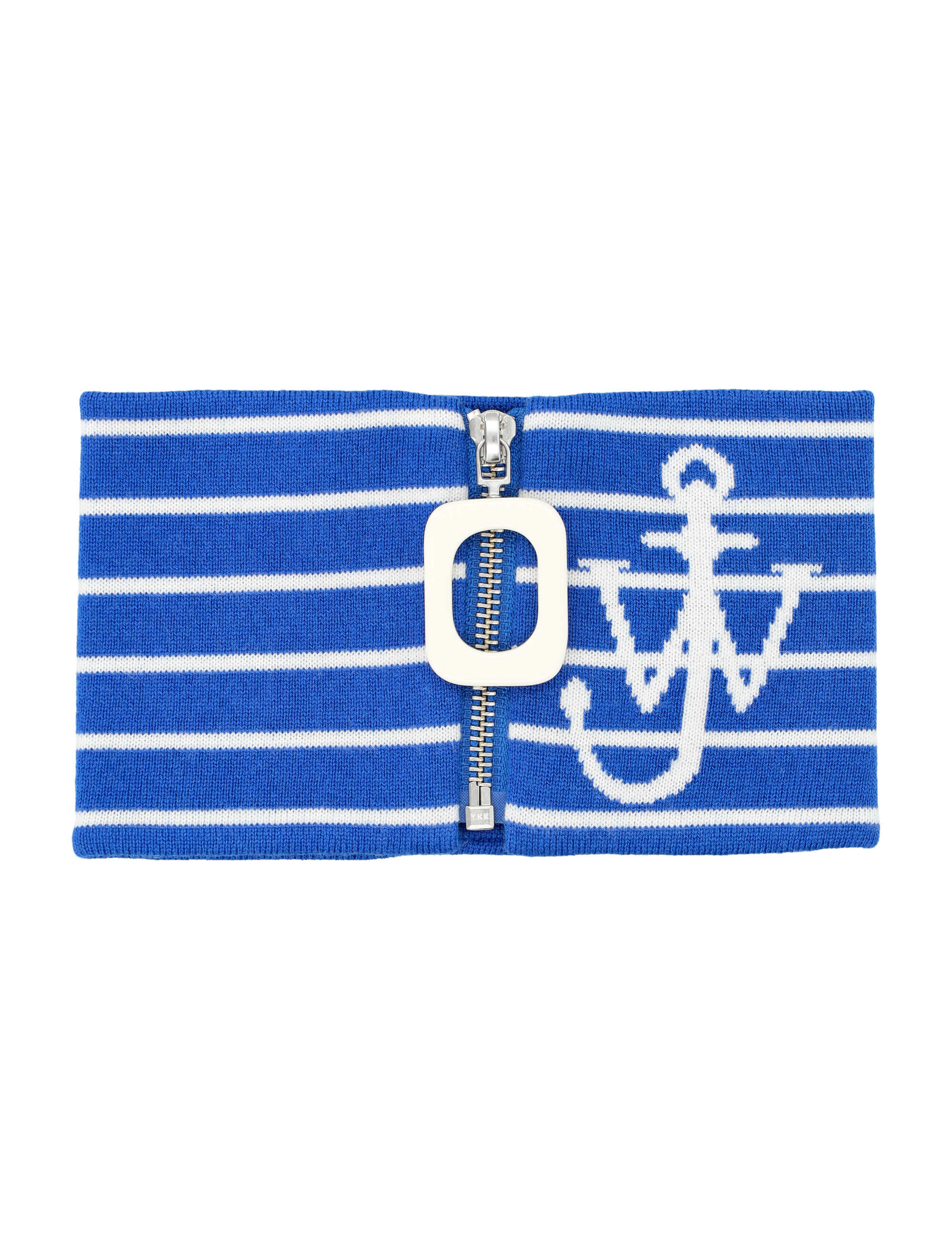 JW Anderson Striped anchor Neckband Blue