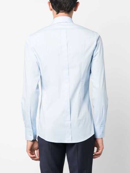 Camasi Dolce & Gabbana Cotton Shirt LIGHT BLUE Barbati (BM 12529788) 4