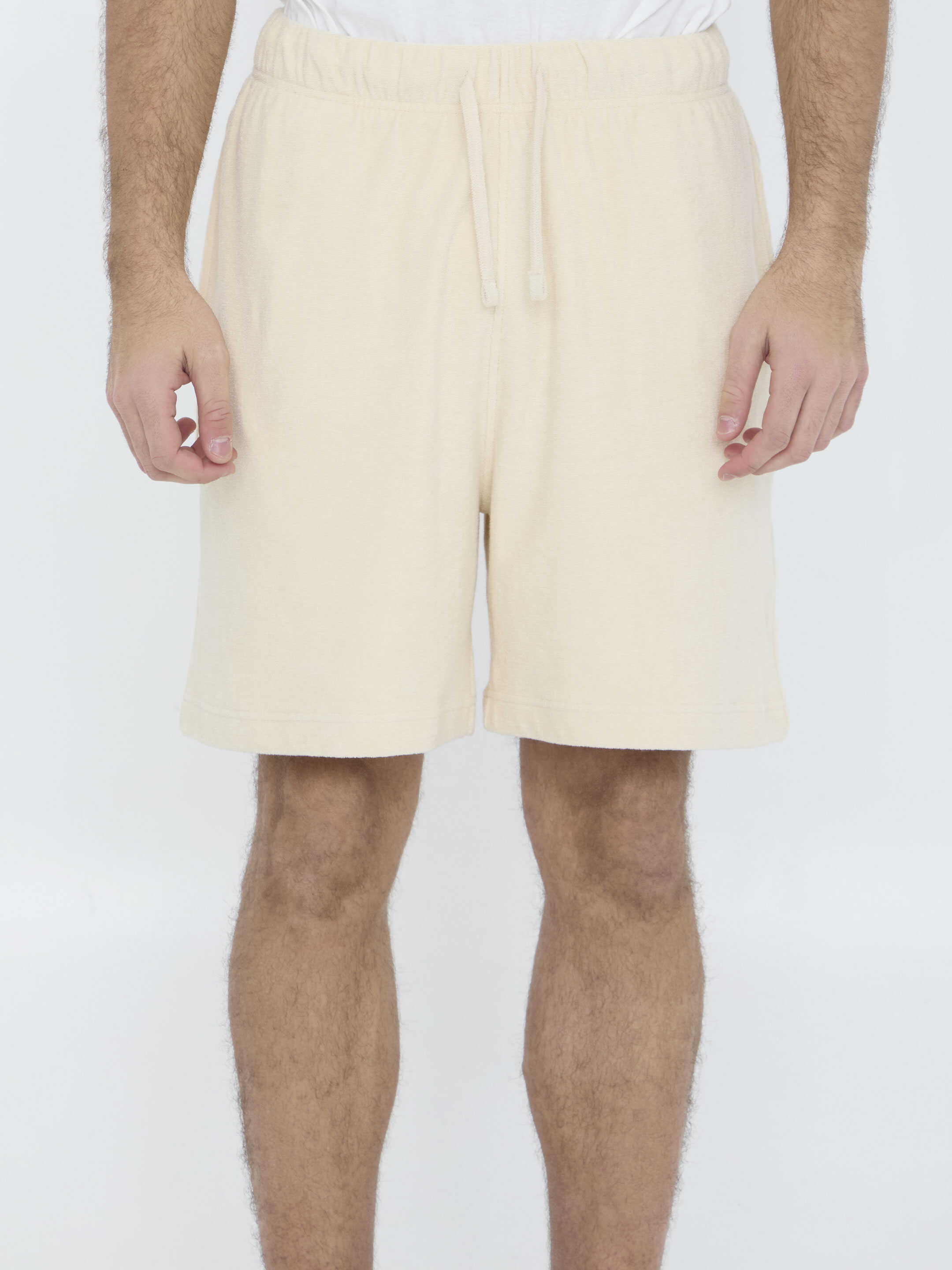 Burberry Cotton Towelling Shorts BEIGE