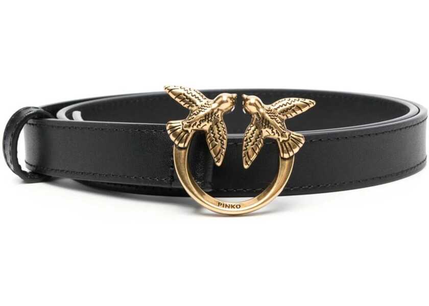 Curele Pinko Love Berry Belt NERO-ANTIQUE GOLD Femei (BM 12529878) 1