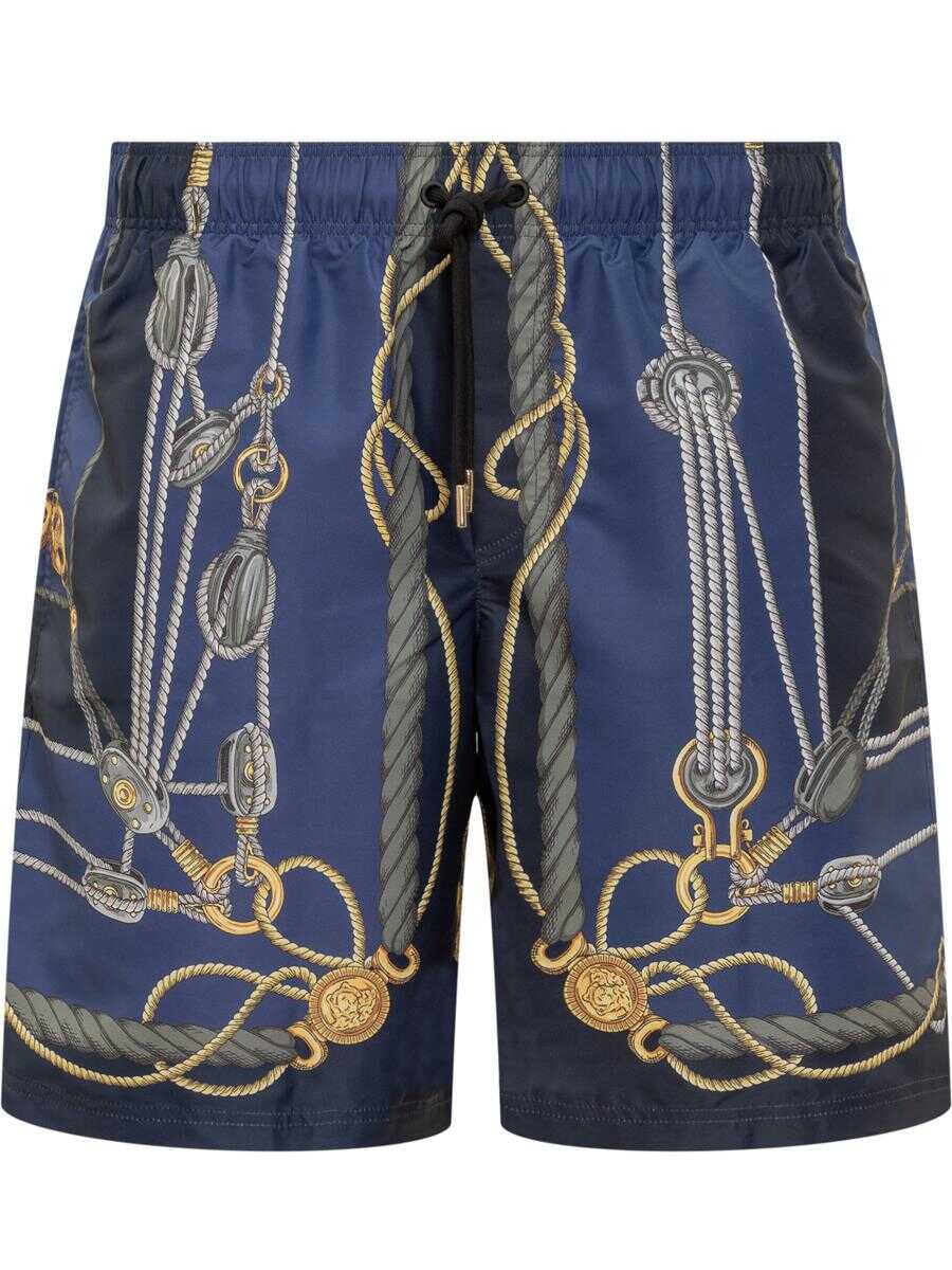 Versace VERSACE Nautical Sea Shorts BLUE