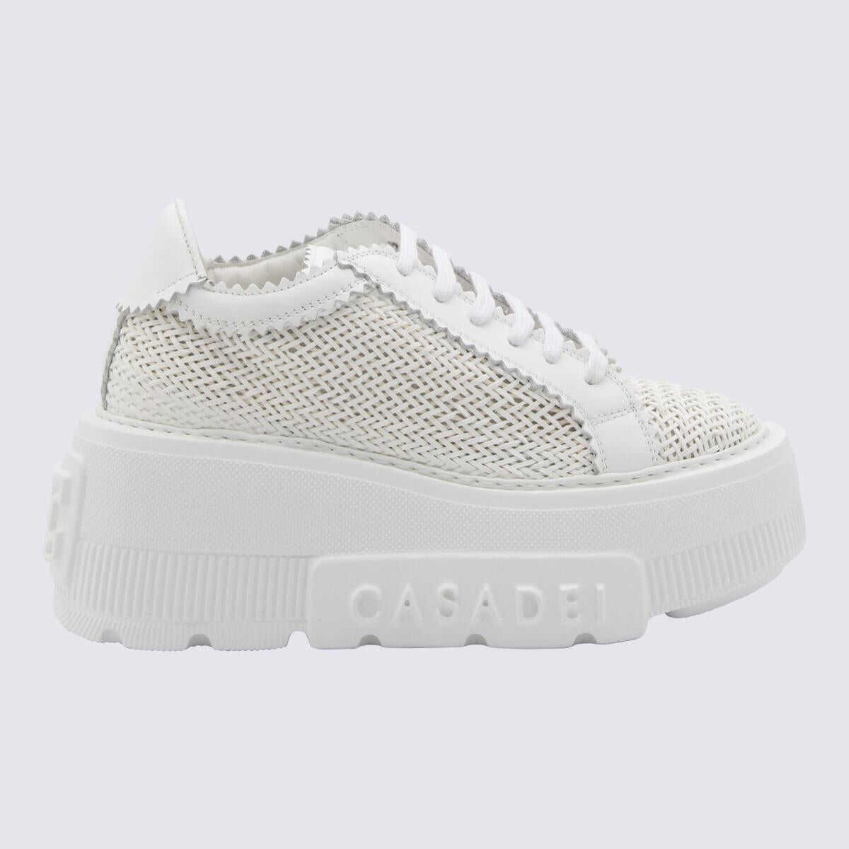 Casadei CASADEI WHITE LEATHER SNEAKERS WHITE