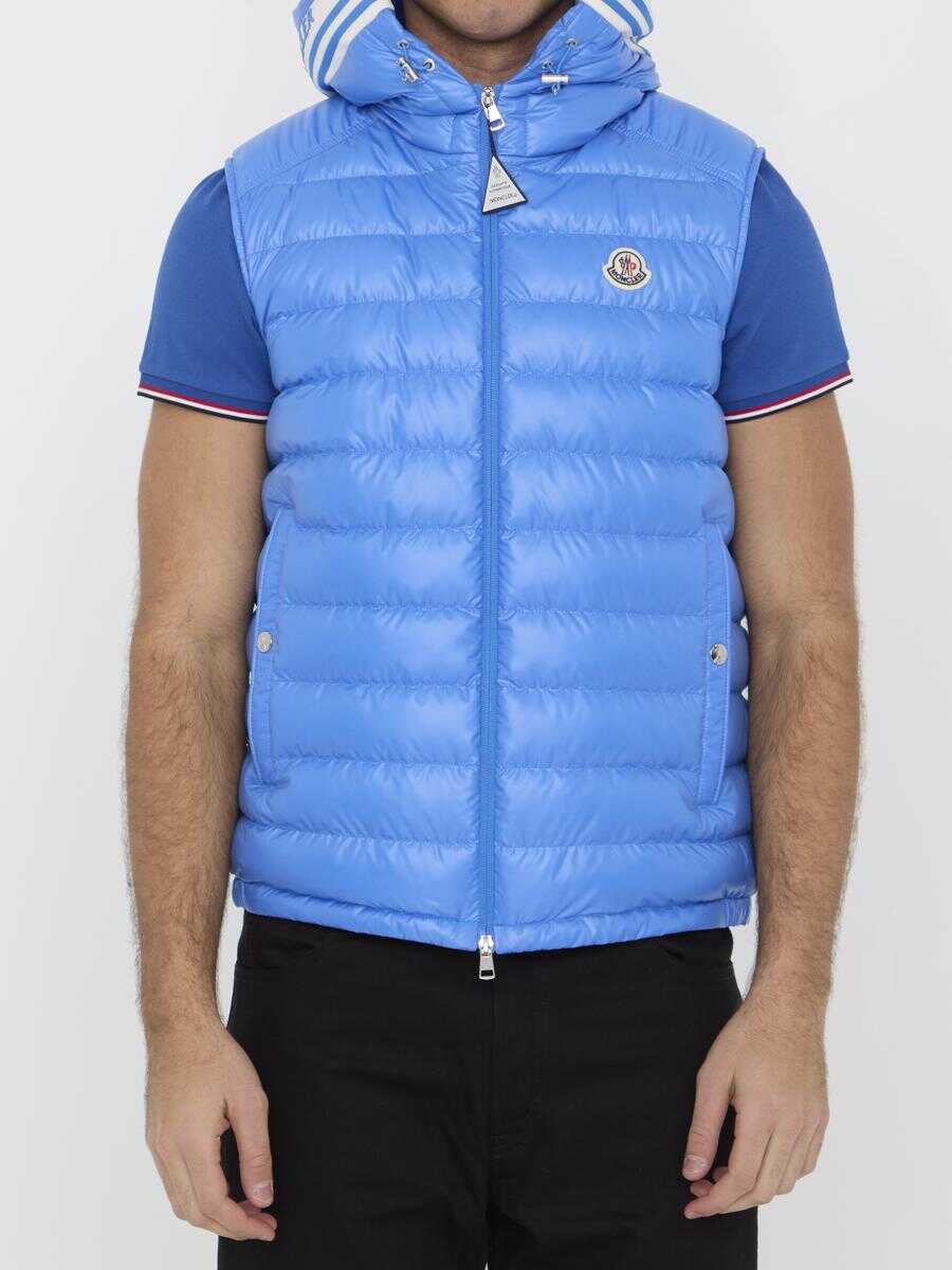 Moncler Clai down gilet BLUE