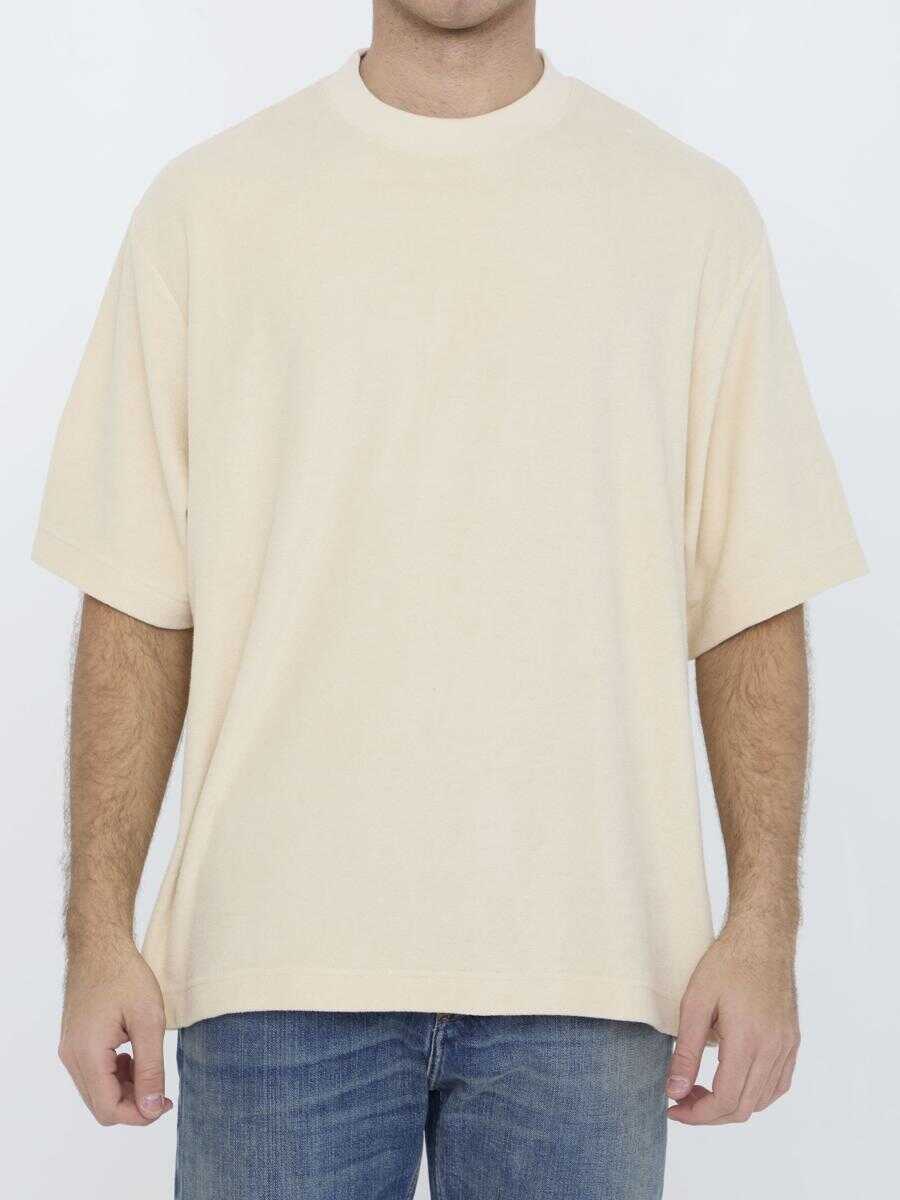 Burberry Cotton towelling t-shirt BEIGE