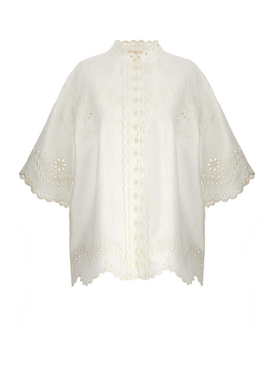 ZIMMERMANN ZIMMERMANN \'Junie Embroidered\' shirt WHITE