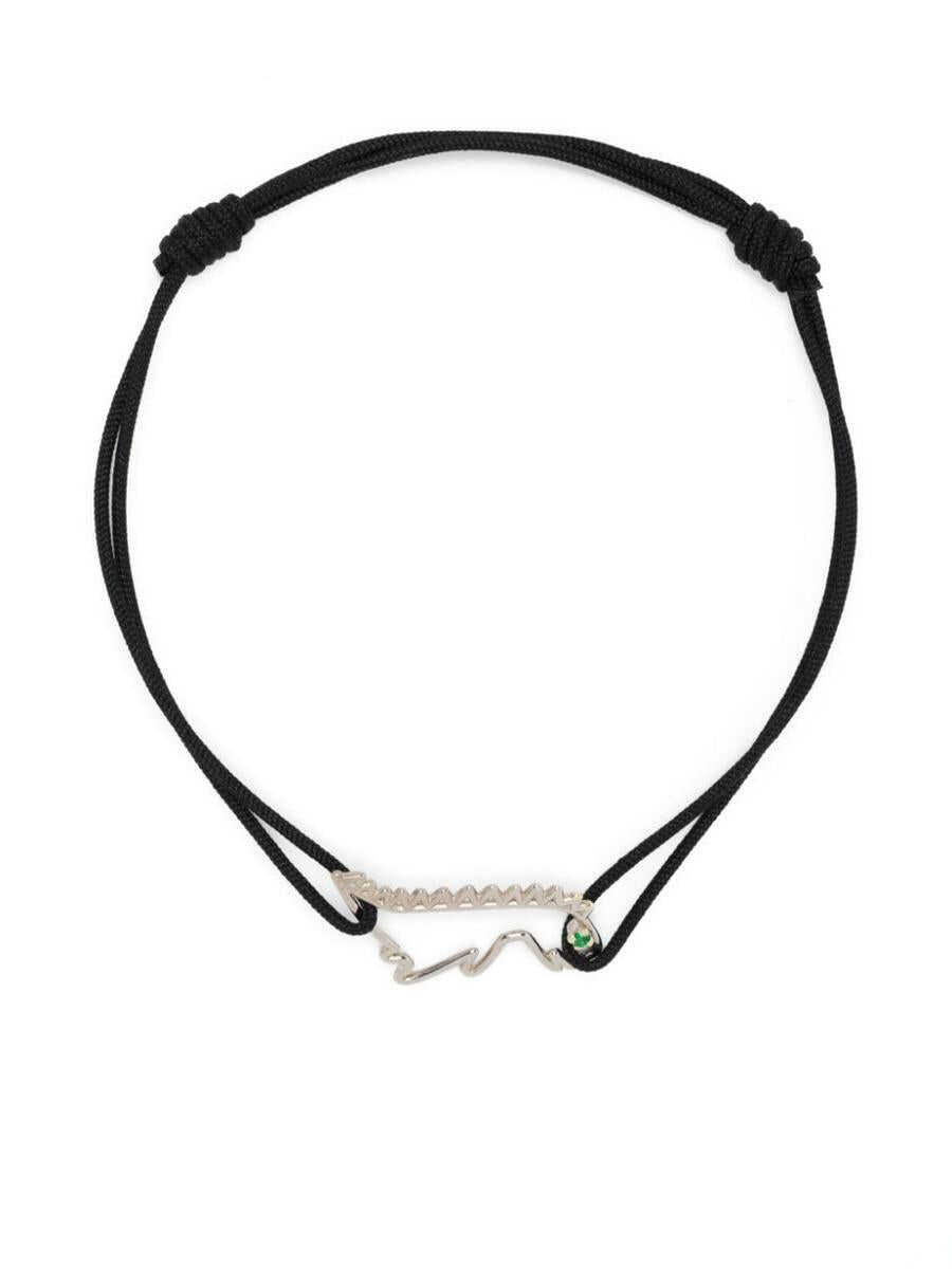 ALITA ALITA CORD BRACELET DINO ESMERALDA ACCESSORIES BLACK