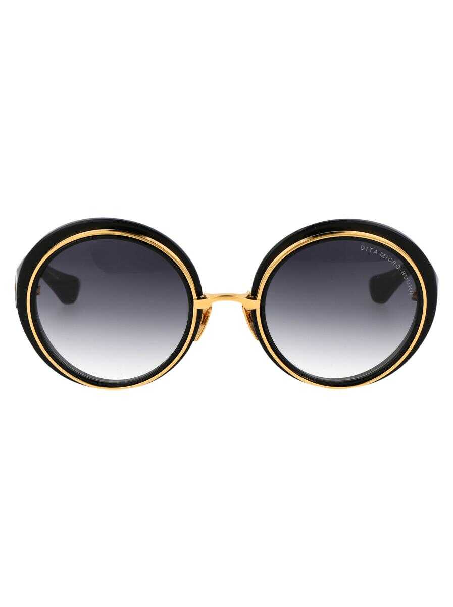 DITA Dita SUNGLASSES 01 BLACK - YELLOW GOLD W/ DARK GREY TO CLEAR GRADIENT