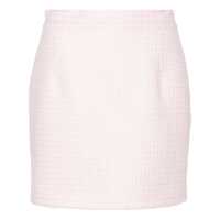 Fuste Alessandra Rich Sequin Checked Tweed Mini Skirt Femei