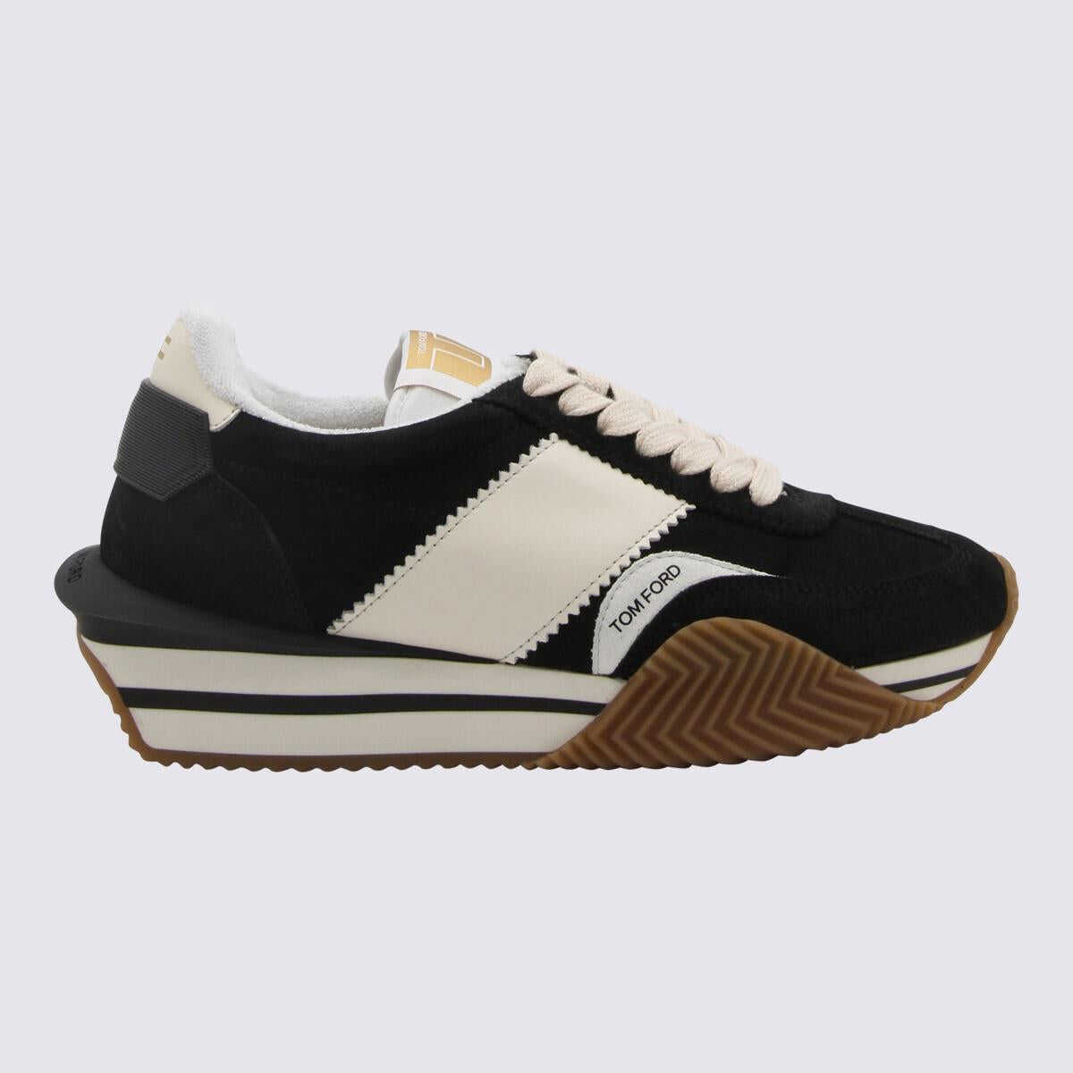 Tom Ford TOM FORD BLACK LEATHER JAMES SNEAKERS BLACK