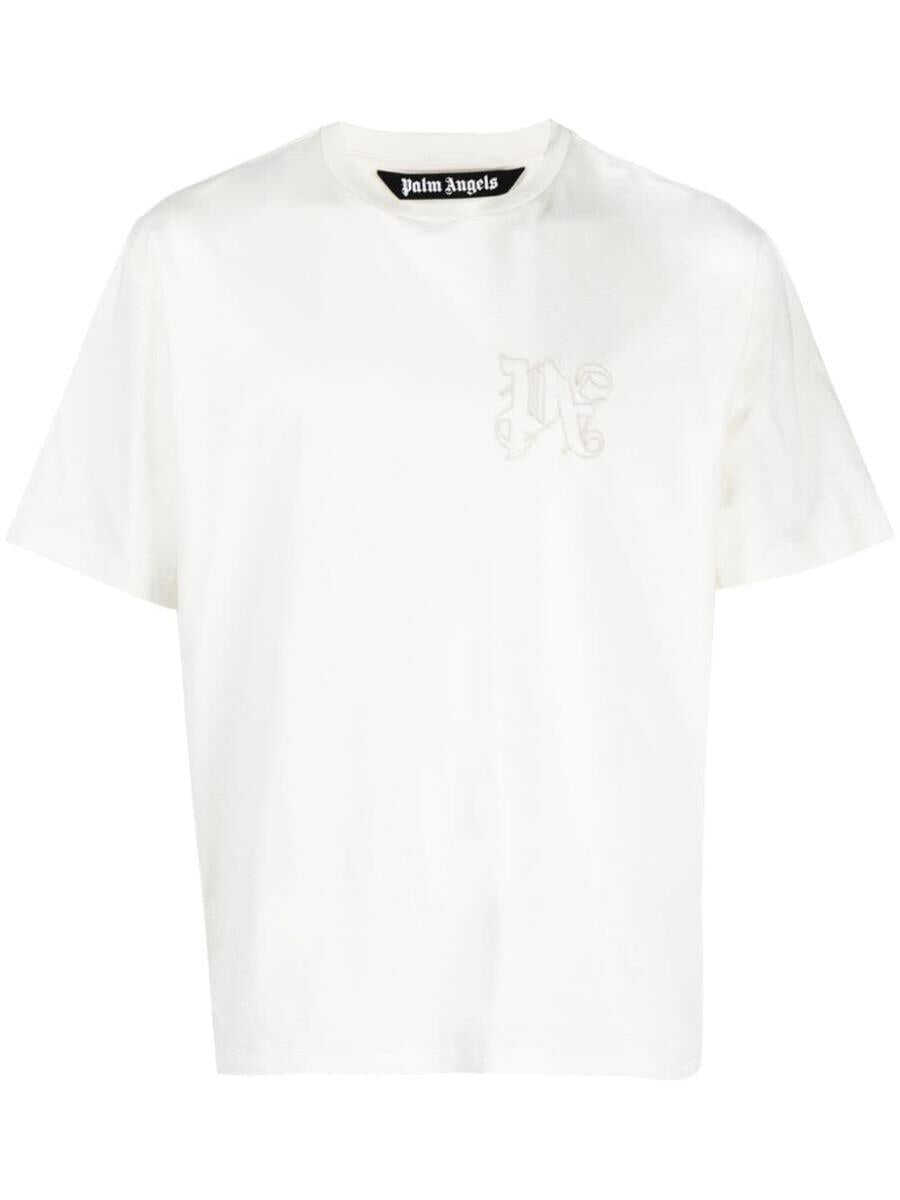 Palm Angels PALM ANGELS T-shirt with logo WHITE