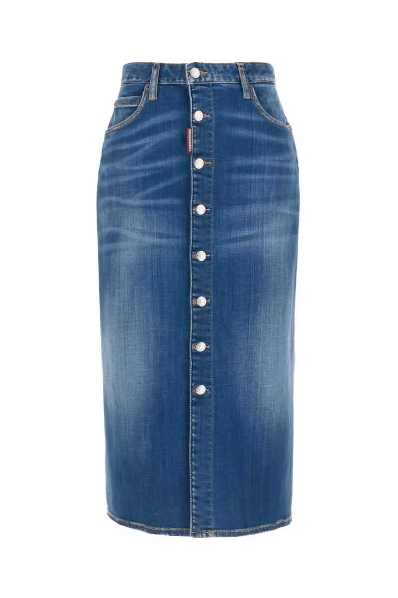 DSQUARED2 DSQUARED2 Denim long skirt BLUE