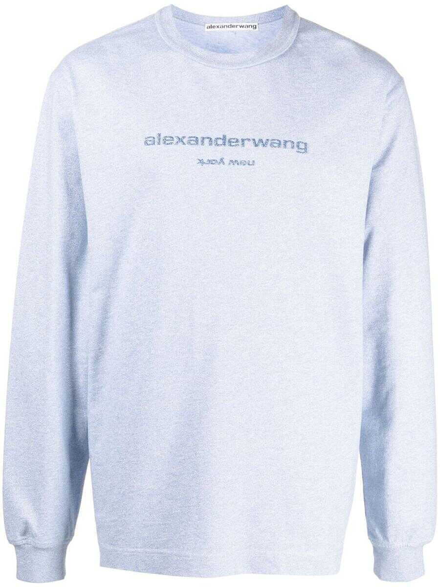 Alexander Wang ALEXANDER WANG PRINTED T-SHIRT BLUE