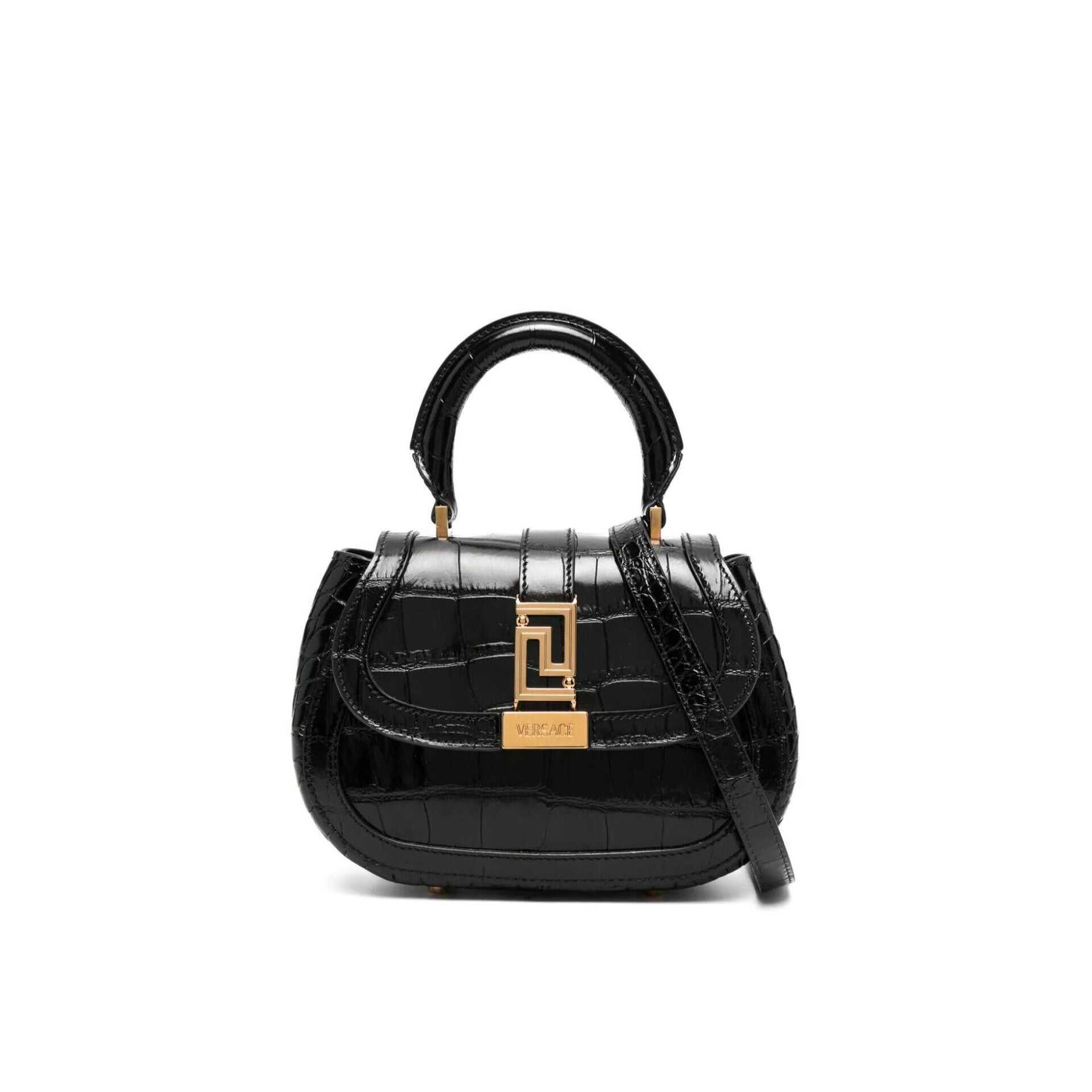 Versace Versace Greca Goddess Bag Black