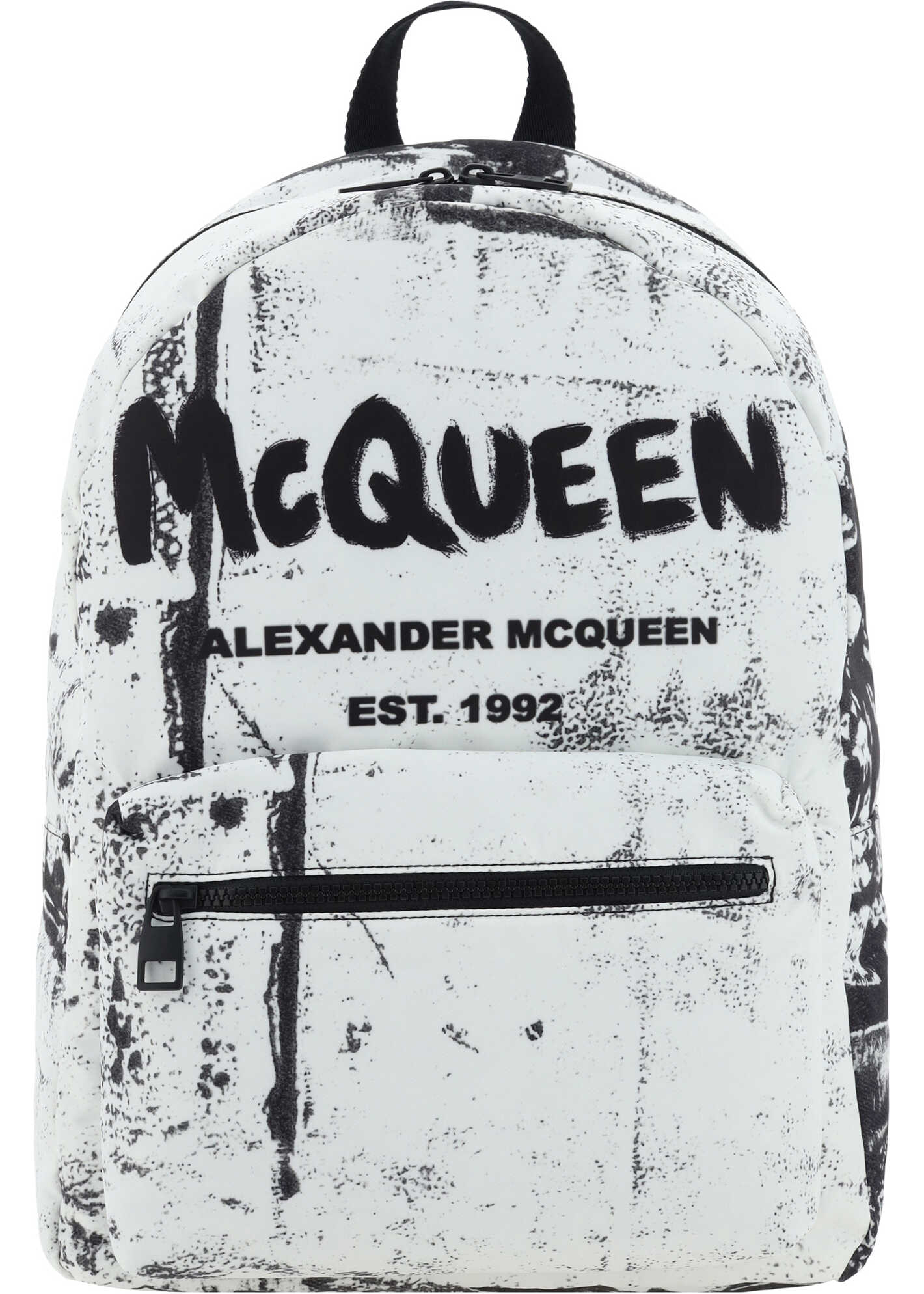 Alexander McQueen Metropolitan Backpack BLACK/WHITE