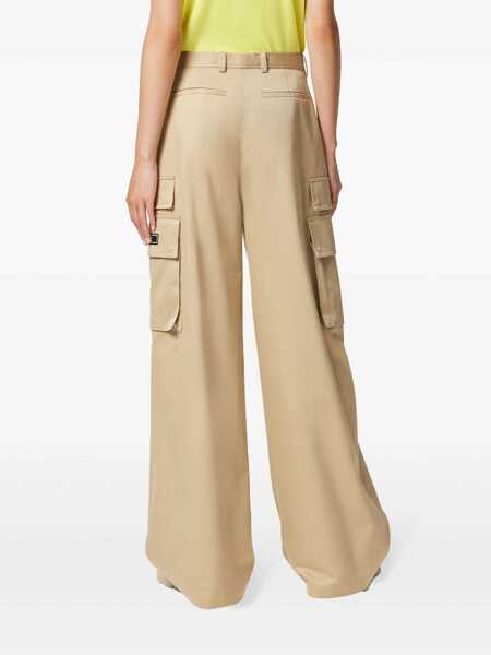 Pantaloni casual Versace Versace Informal Pant Beige Femei (BM 12540663) 4
