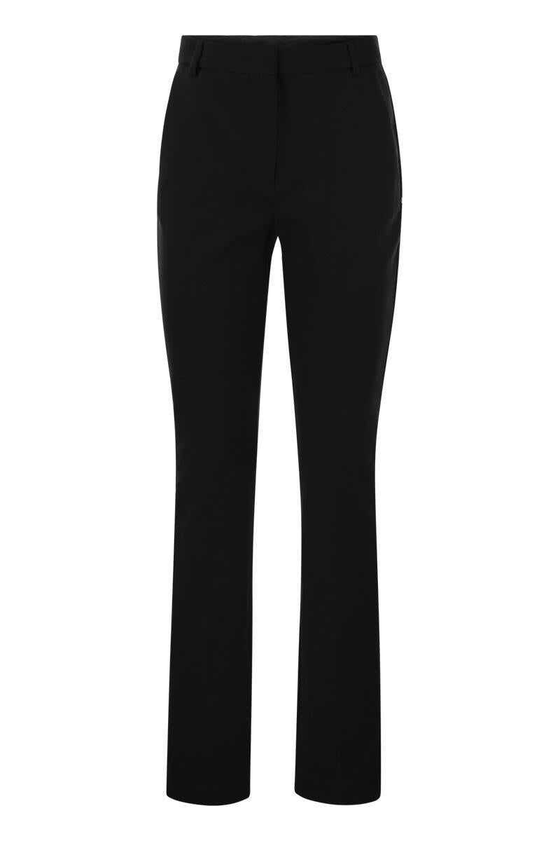 SPORTMAX SPORTMAX PONTIDA - Compact jersey trousers BLACK