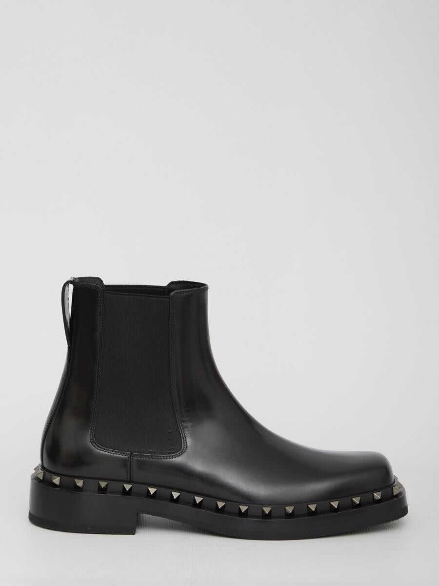 Valentino Garavani Rockstud M-Way boots BLACK