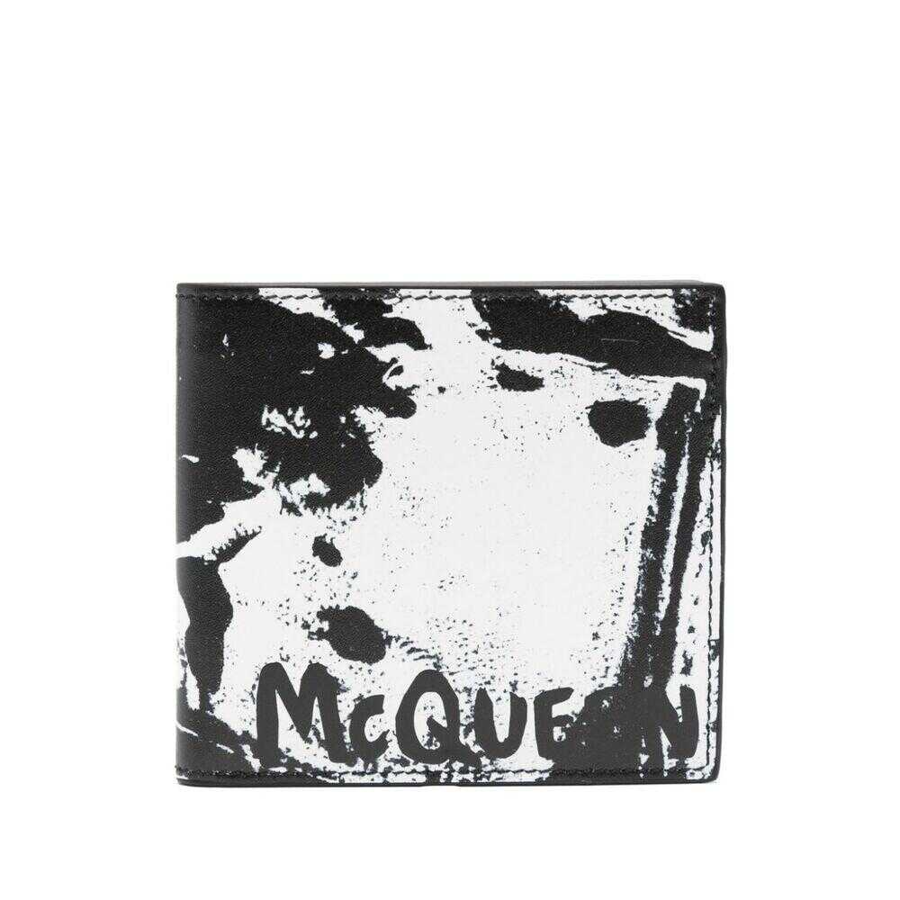 Alexander McQueen ALEXANDER MCQUEEN WALLETS BLACK/WHITE