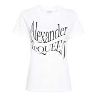 Tricouri Alexander McQueen Logo Print T-Shirt Femei