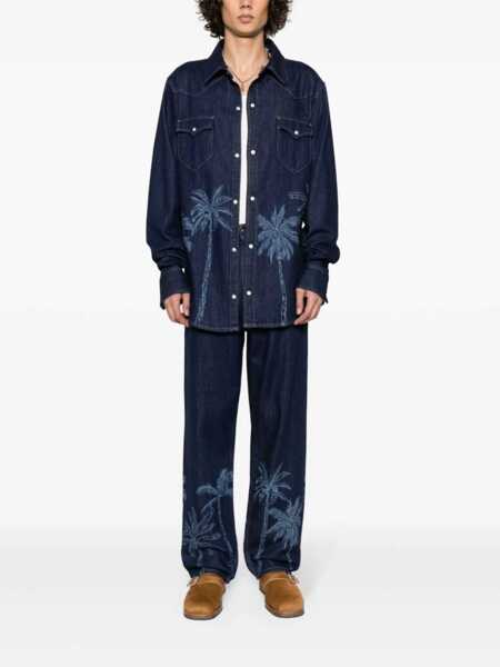 Blugi ALANUI Alanui Jeans Jungle Toile BLUE Barbati (BM 12544866) 2