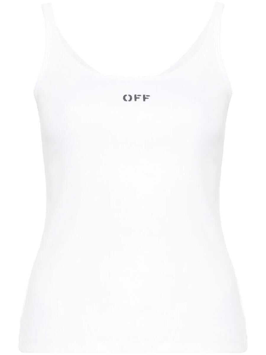 Poze Off-White OFF-WHITE RIBBED TANK TOP OFF CLOTHING WHITE b-mall.ro 