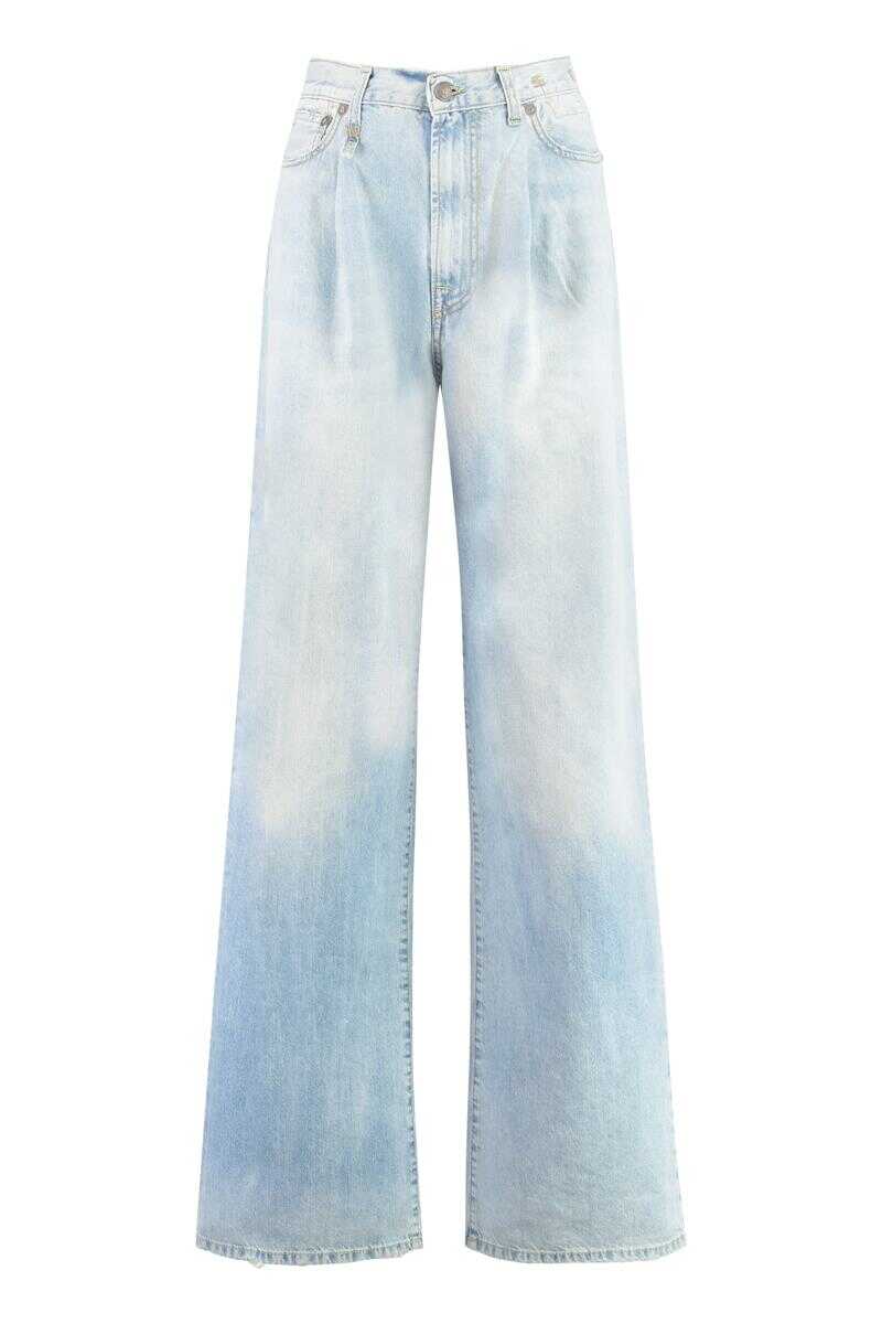 R13 R13 DAMON WIDE-LEG JEANS DENIM