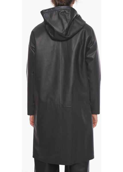 Jachete Bottega Veneta Decentralized Zip Hidrology Decentralized Zip Hidrology Leat Black Femei (BM 12548607) 2