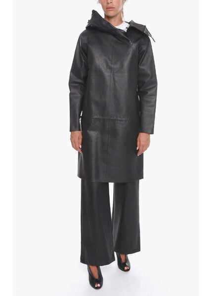 Jachete Bottega Veneta Decentralized Zip Hidrology Decentralized Zip Hidrology Leat Black Femei (BM 12548607) 4