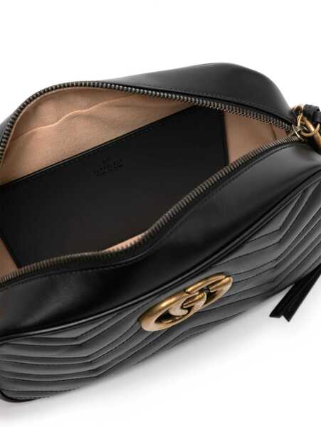 Genti de umar Gucci Marmont leather Shoulder Bag NERO/NERO Femei (BM 12549021) 5