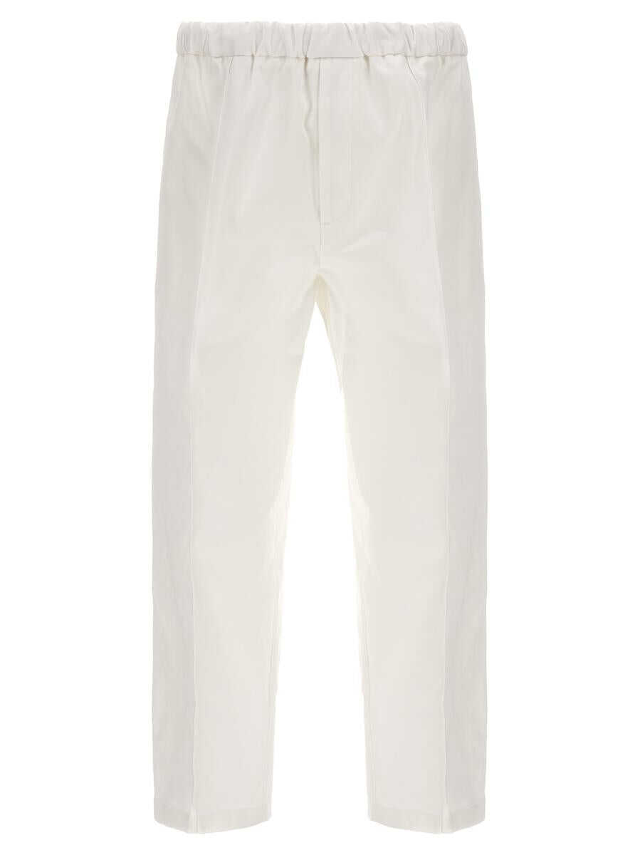 Jil Sander JIL SANDER Gabardine trousers WHITE