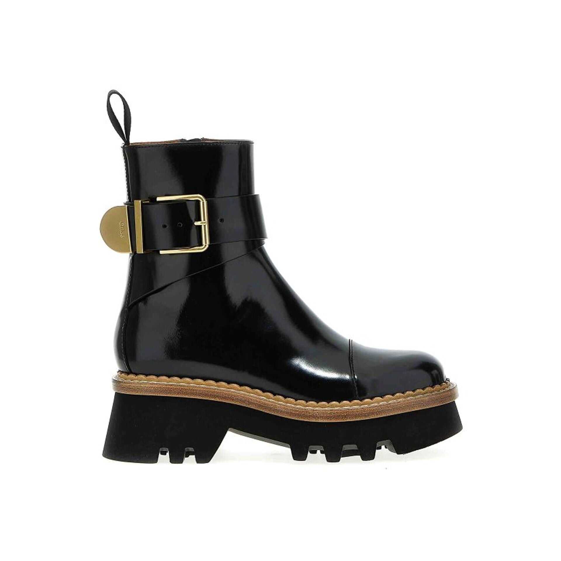 Chloe Chloé Owena Leather Boots Black