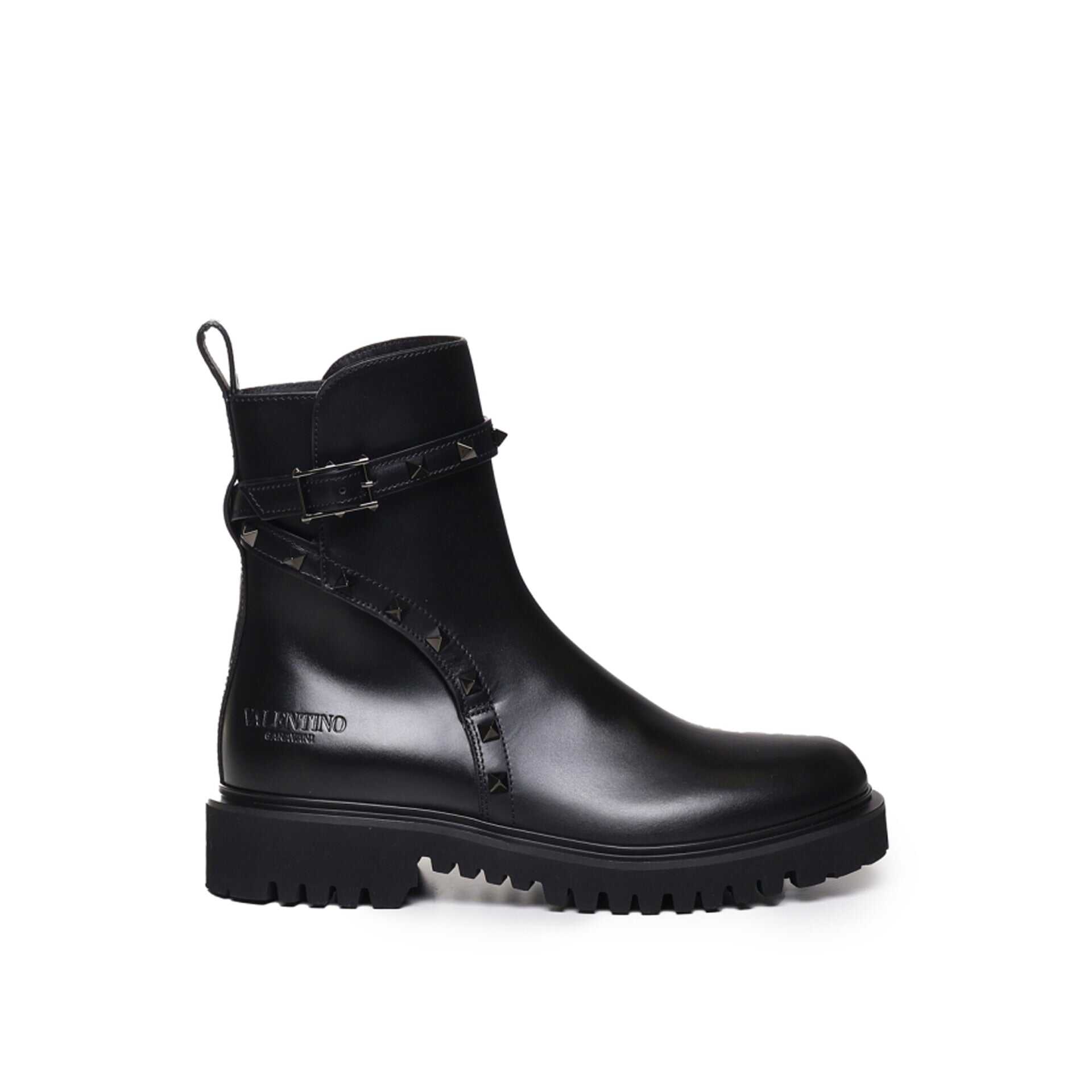 Valentino Garavani Valentino Garavani Rockstud Combat Boots Black