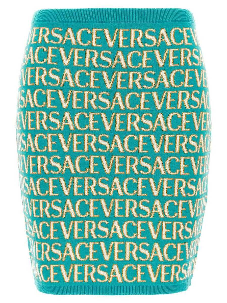 Versace VERSACE \'Versace Allover\' caspule La Vacanza skirt BLUE
