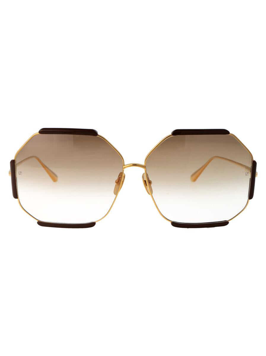 LINDA FARROW Linda Farrow SUNGLASSES YELLOWGOLD/BROWN/BROWNGRAD