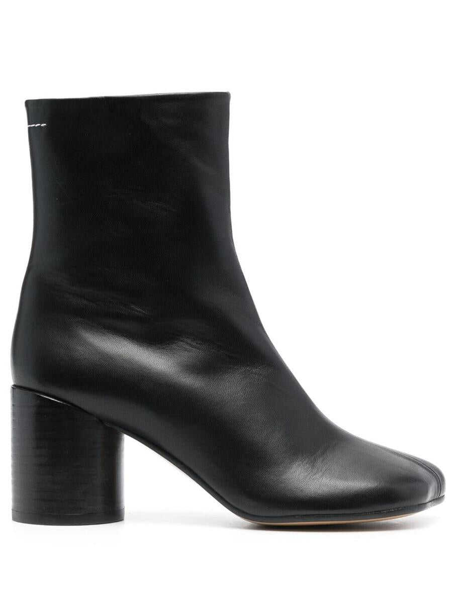 MM6 Maison Margiela MM6 MAISON MARGIELA Leather ankle boots BLACK