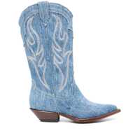 Bocanci Sonora Denim Texan Boots Femei