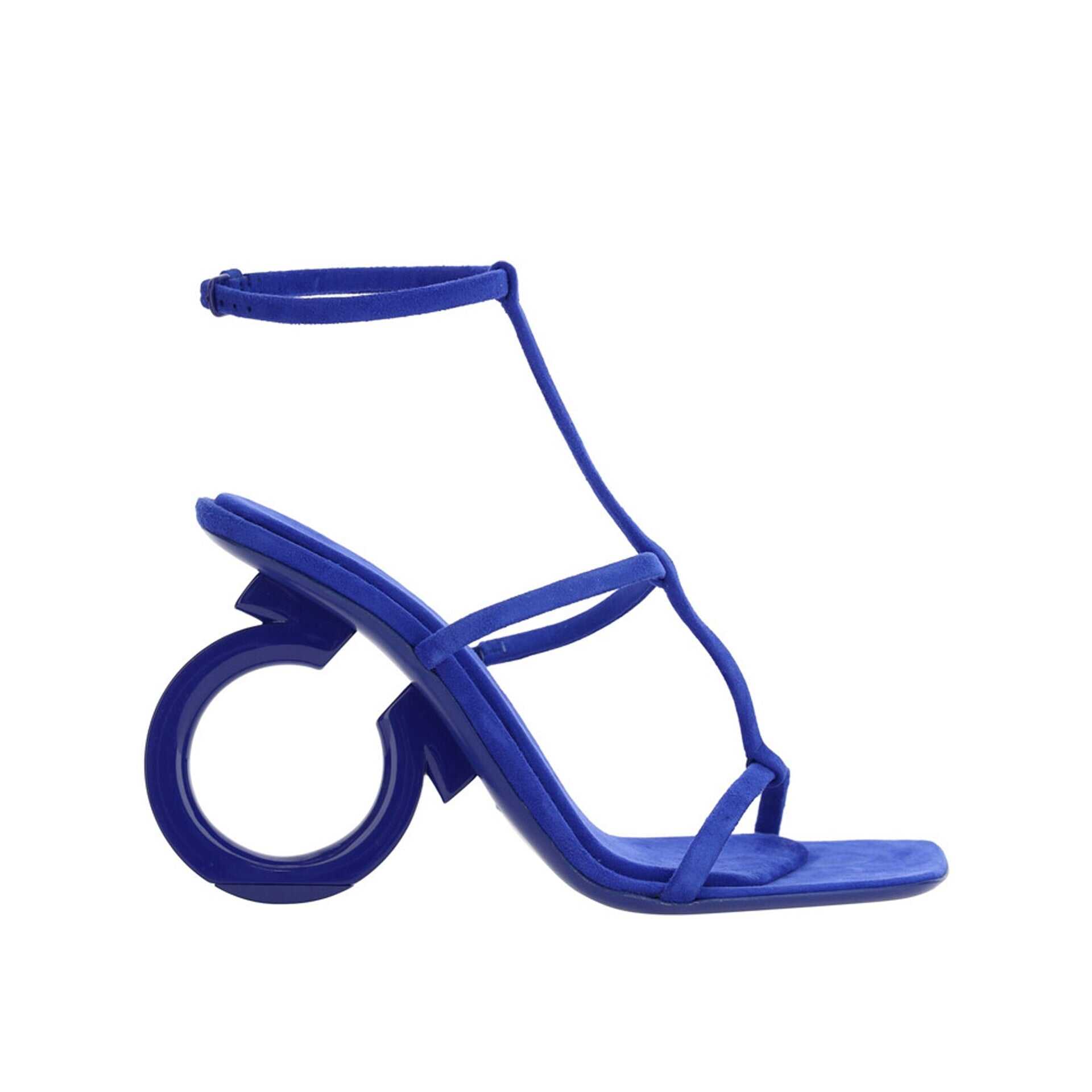 Salvatore Ferragamo Salvatore Ferragamo Elina Leather Sandals Blue