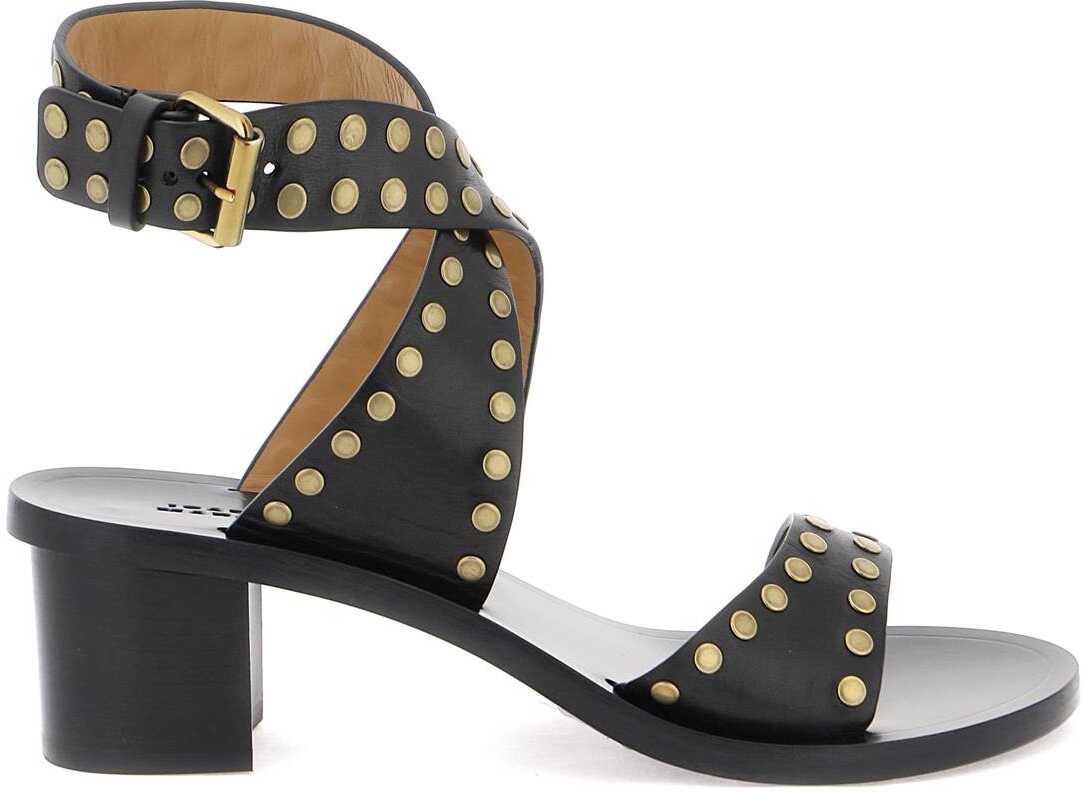 Isabel Marant Studded Jillin Sandals BLACK GOLD