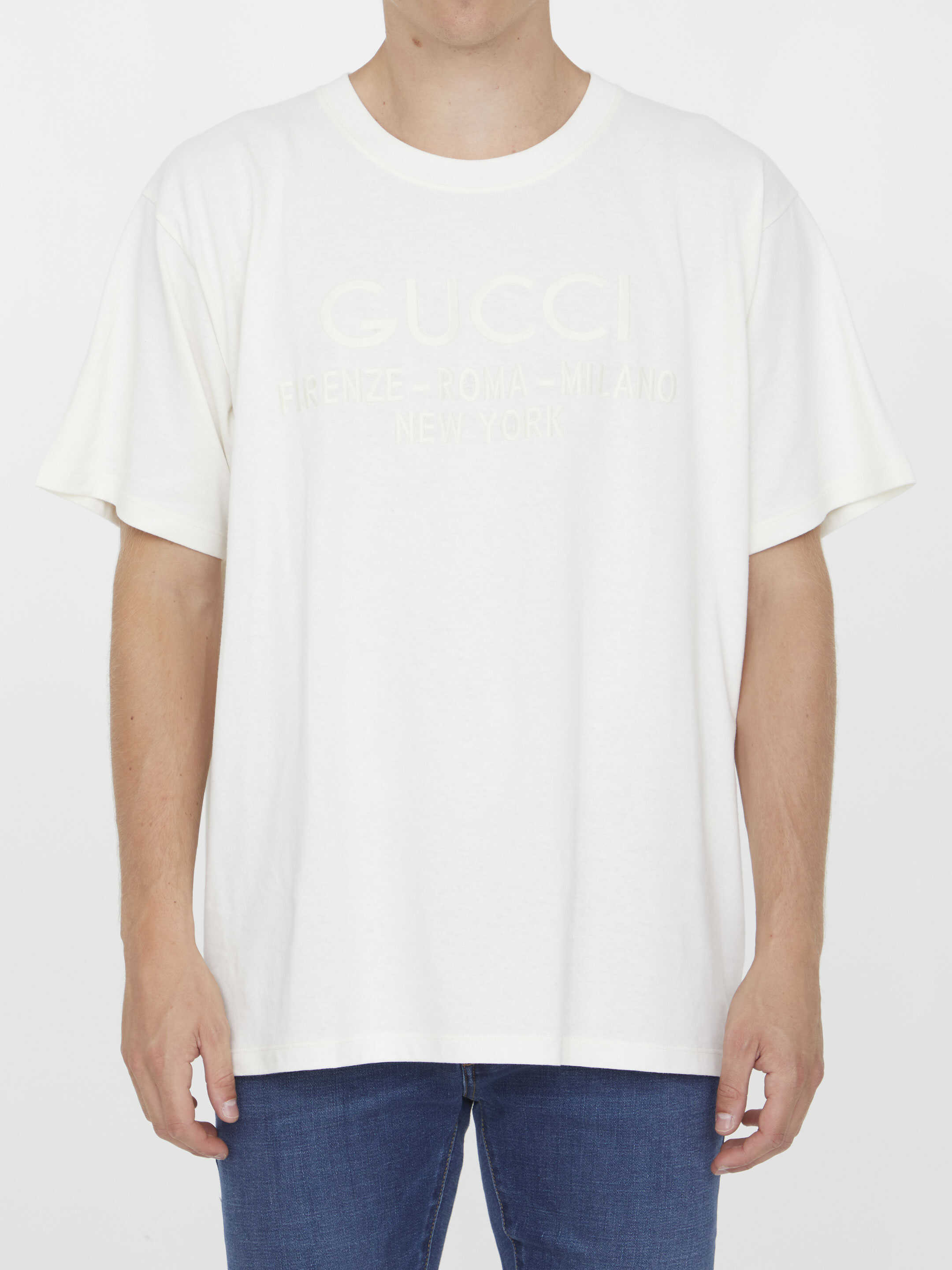 Gucci Cotton Jersey T-Shirt WHITE