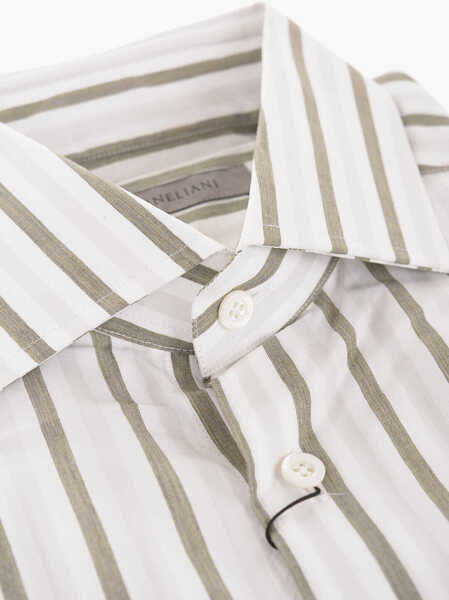 Camasi casual CORNELIANI Balanced Stripe Cotton Shirt Green Barbati (BM 12564444) 2