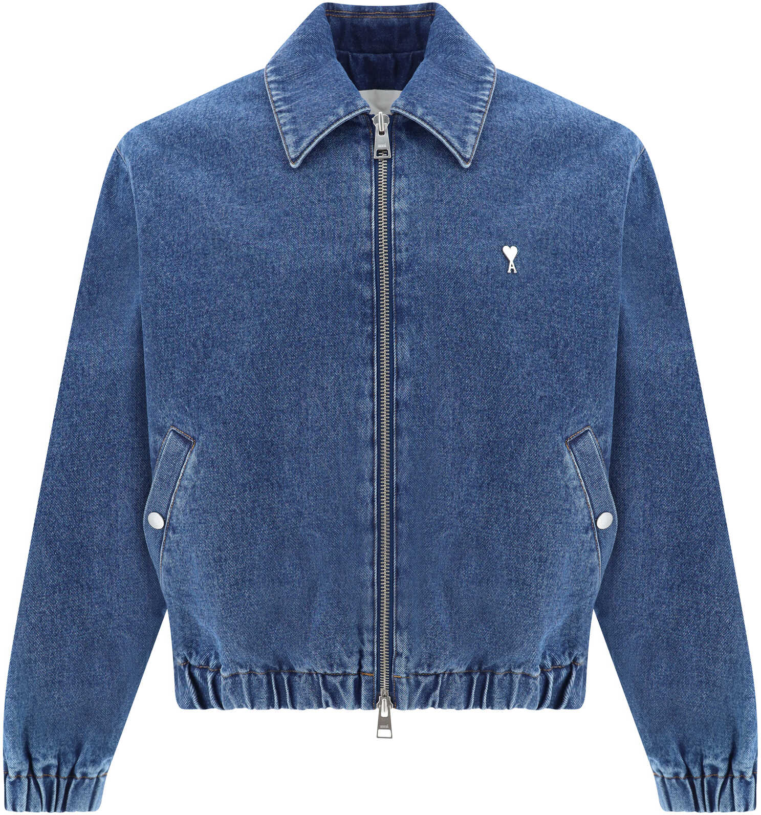 AMI Paris Denim Jacket USED BLUE