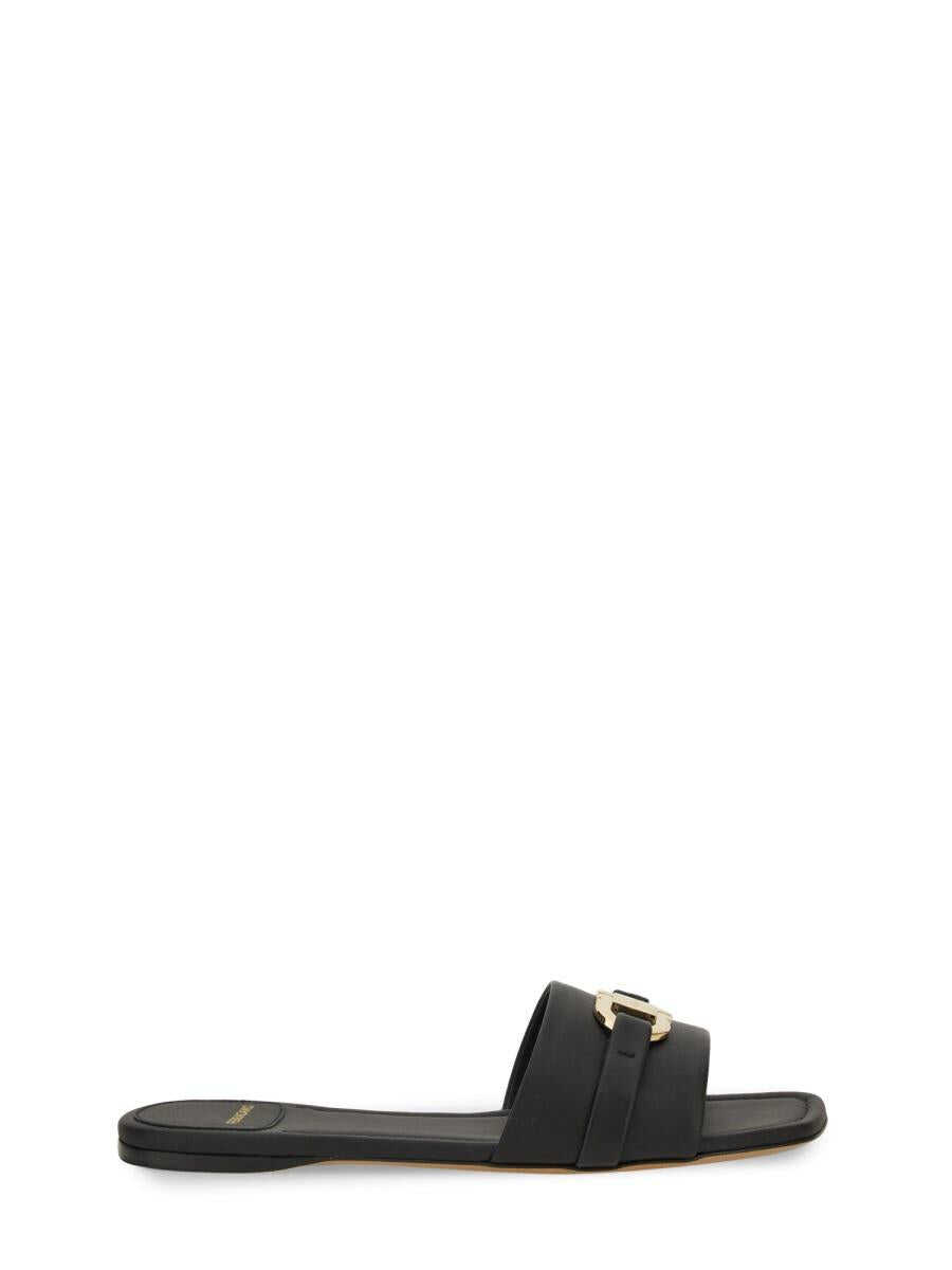 Ferragamo FERRAGAMO SLIDE SANDAL BLACK