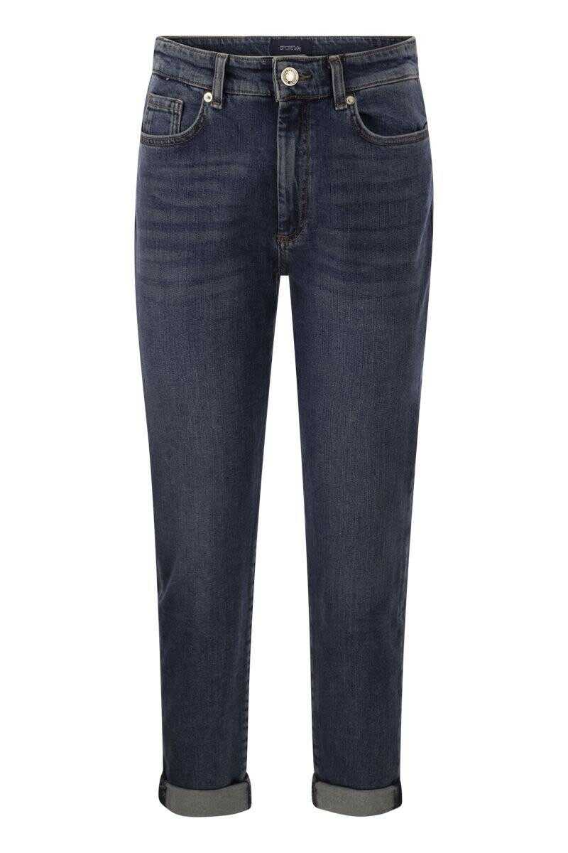 SPORTMAX SPORTMAX NAVATA - Perfect fit denim with boyfriend line DARK DENIM