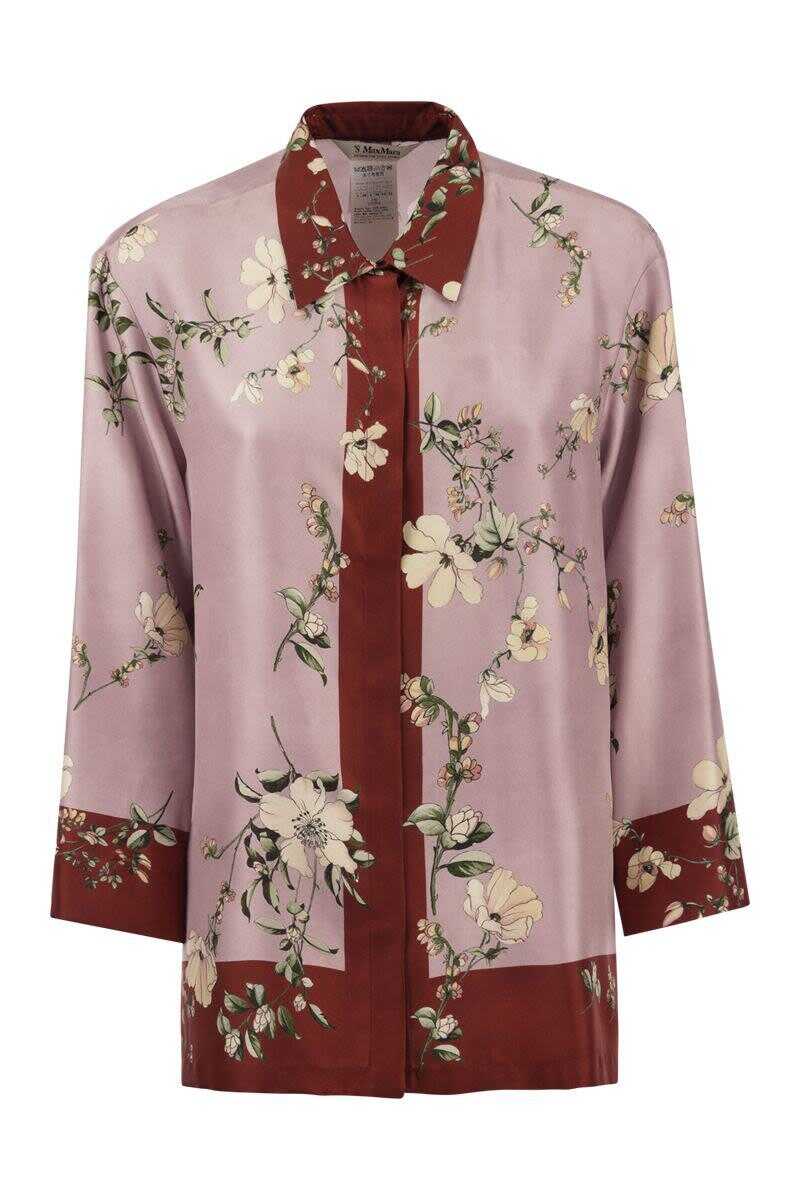 Max Mara \'S MAX MARA FASHION - Patterned silk shirt PINK