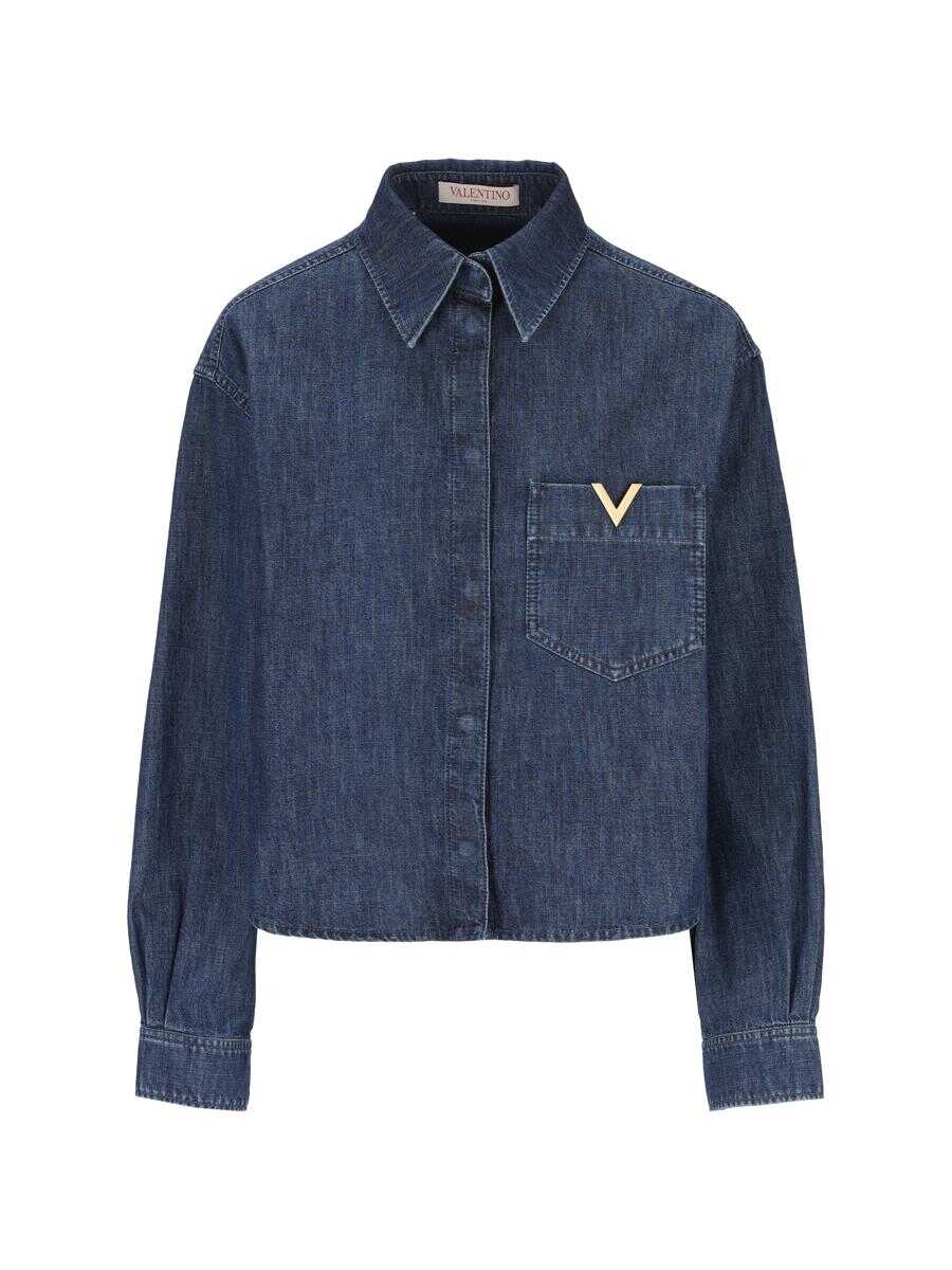 Valentino Garavani Valentino Garavani Shirts MEDIUM BLUE DENIM