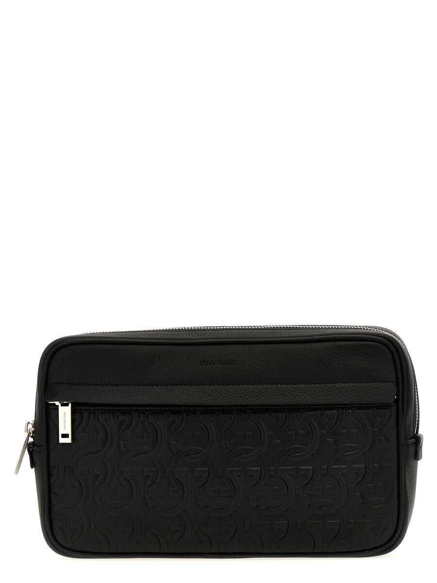 Ferragamo FERRAGAMO \'Gancini\' crossbody bag BLACK