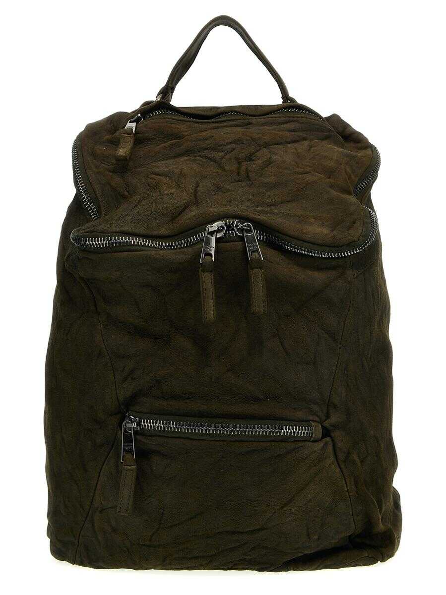 Giorgio Brato GIORGIO BRATO Leather backpack GREEN